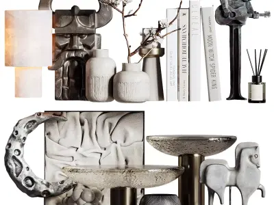 Decorative set 73 3D model purchase