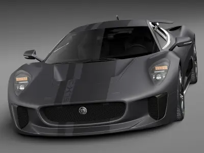 Jaguar C-X75 2014 3D model