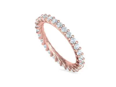 Bespoke Full Eternity Diamond Ring 3dmodel 3D print model