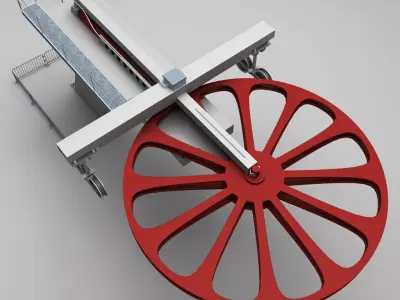 Ski lift mountain winter pack 3D model