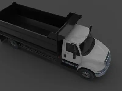 Truck International Durastar Low-poly 3D model