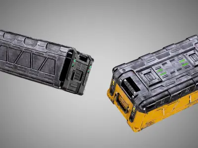 Sci Fi Crate AAA PBR Game Ready Asset Low-poly 3D model