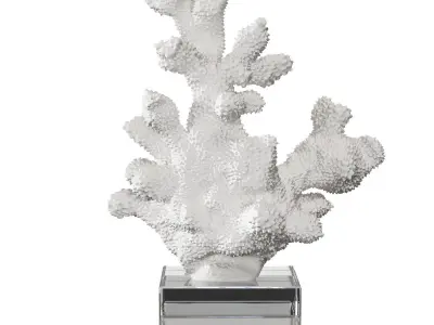 Coral Set 4 marble sculpture 3D model