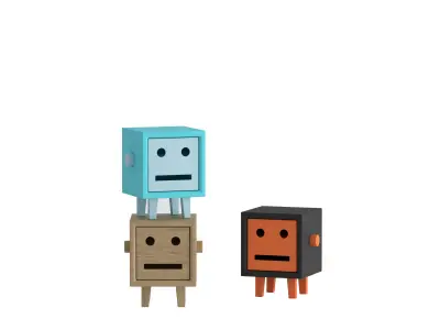 Smile box Free 3D model