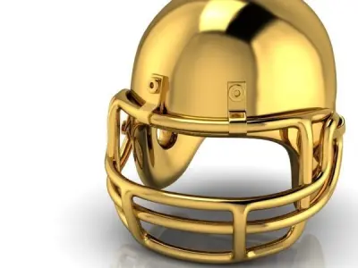 Football Helmet Charm Necklace Pendant Sport 3D print model