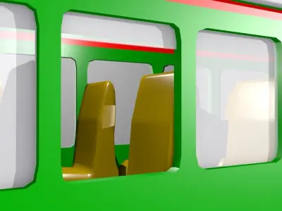 Choo Choo Train Low-poly 3D model