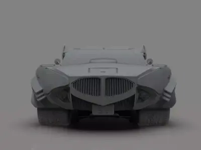 Shark car 3D model