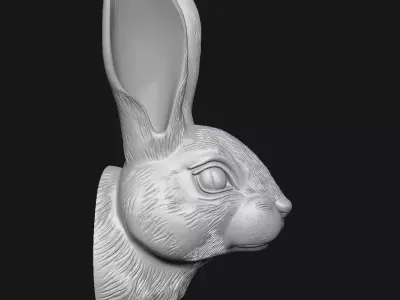 rabbit 3D print model