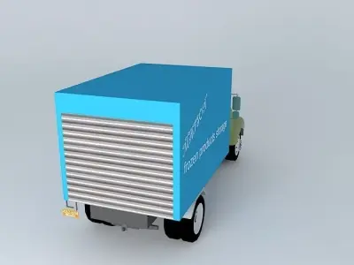 frozen products truck Free 3D model