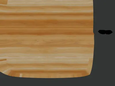 Ikea Table Replica Low-poly 3D model