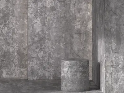 Dirty Concrete Material 8K-Seamless-Tileable-DrCG No 117 3D model