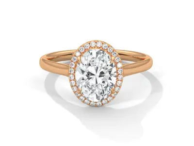 solitaire ring with detail images and 360 render videos 15 3D print model