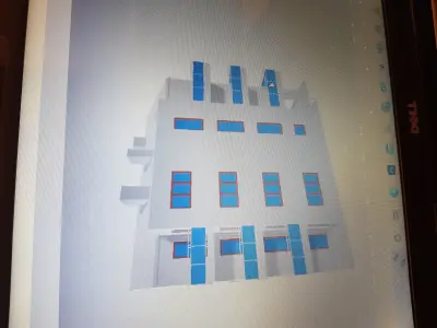 Unique Fps Building Low-poly 3D model