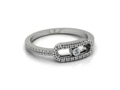 Jewelry Ring Gold 3D print model 24
