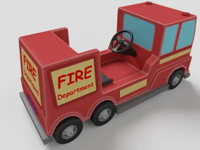 ride on car fire truck 3D model
