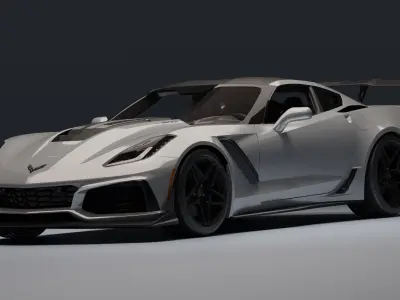 Chevrolet Corvette ZR1 Low-poly 3D model
