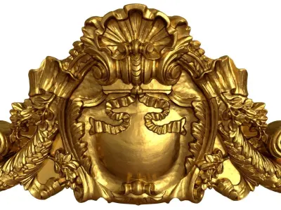 Classic decor ornament v-3D model 62 3D model