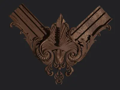 carving ornate corbel 3D model