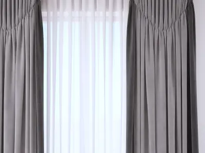 Set 104 Curtains 3D model