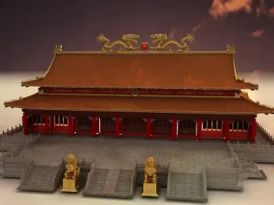 Chinese ancient building 3D model