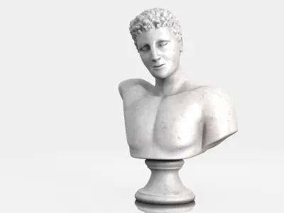 Classic male bust 3D model