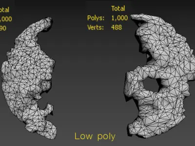 Design Sculpture Decorative Low-poly 3D model