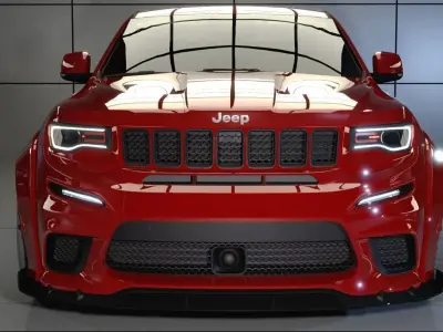 Jeep Grand Cherokee Trackhawk 2021 Bodykit 3D model