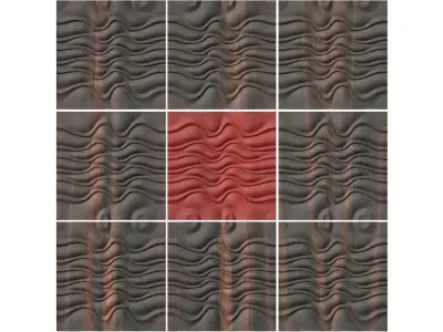 DEMO Tileable 3D Relief SB7 for CNC Free 3D model