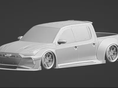 Audi RS6 Avant 2020 Pickup HugoSilva 3D model