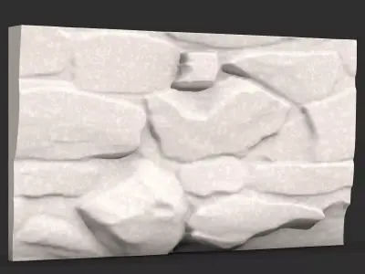 Irregular Rock Retaining Wall Prop 3D print model