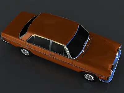 Mercedes Benz 300 1972  Low-poly 3D model