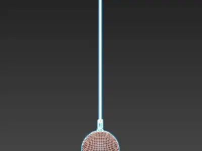 HOOKED GLOBE PENDANT1 3D model