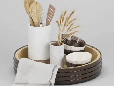 decorative set 04 3D model