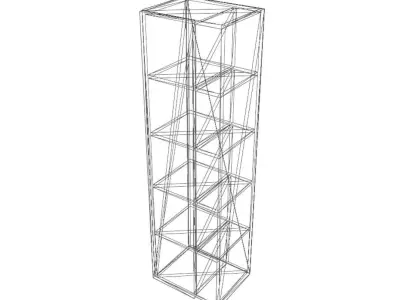 Bathroom Shelf Free low-poly 3D model