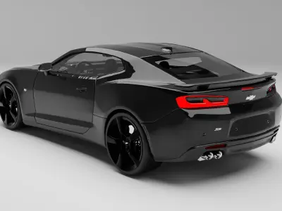 Chevrolet Camaro SS With interior 3D model