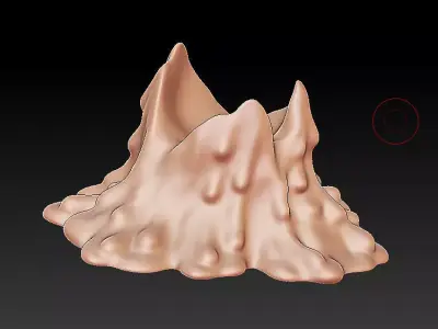 Melted Candle 3D model