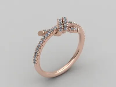 Tiffany Knot Ring 3D Printable Brand 3D print model