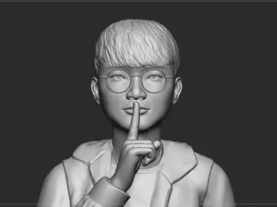 FAKER - FULL BODY - BUST - LEAGUE OF LEGENDS 3D print model