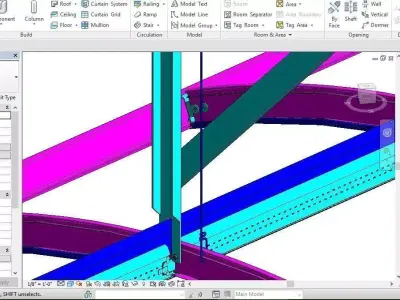 Ceiling Revit Model Shop Drawing Full Details 3D model