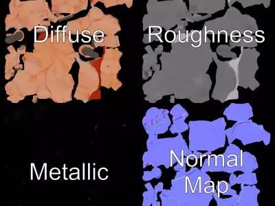 Muscular Hero Character model pack Low-poly 3D model