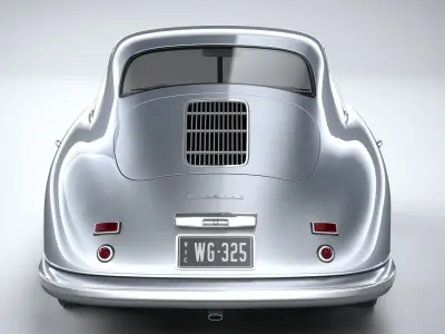 Porsche 356 Coupe split 1951 3D model