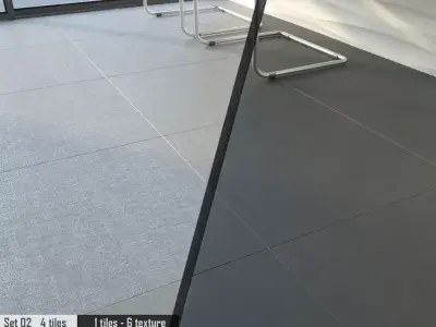 Ariana Canvas Set 3D model