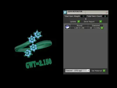 FASION  RING 3D model 12