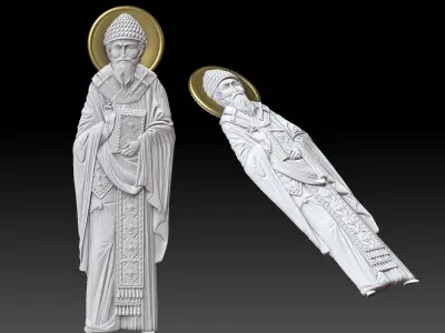 Orthodox icon  Saint Spyridon 3D print model