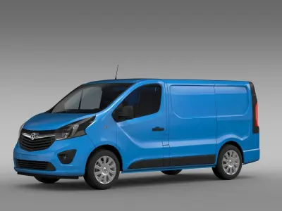 Vauxhall Vivaro Van 2017 3D model