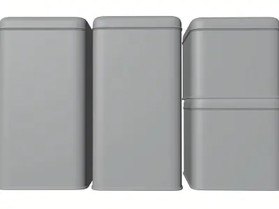 Metal boxes HG2 3D model