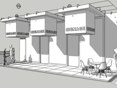 Ready Exhibition Booth Design Setup 3D model