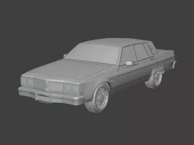 1983 Oldsmobile Regency 3D print model