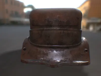 PBR Retro Car 01 Low-poly 3D model