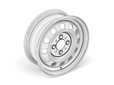 Steel rim 06 3D model